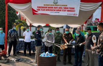 Kejaksaan Negri Sukabumi Musnahkan Barang Bukti 161.492 Butir Obat Terlarang Menjadi Temuan Paling Menonjol
