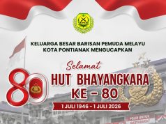 DPD Barisan Pemuda Melayu Kota Pontianak Ucapkan Selamat HUT Bhayangkara ke-80, Apresiasi Pengabdian Polri untuk Masyarakat
