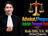 Ketua Umum DPP PASTI Rudy Silfa Sambut Baik Lahirnya KUHAP Baru Tahun 2025