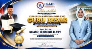 IKAPI Ucapkan Selamat kepada Prof. Dr. KH. Andi Warisno atas Penerimaan KMA Guru Besar