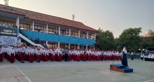 Hari Pertama MPLS SMPN 1 Karawang Timur Di Ikuti 495 Siswa