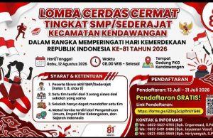 Lomba Cerda Cermat Tingkat SMP / Sederajat Kecamatan Kedawangan Perkuat Cinta Tanah Air Dan Pengetahuan Dalam Rangka Hari Kemerdekaan RI Ke – 81