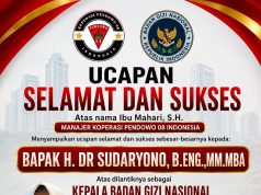 Manajer Koperasi Pendowo 08 Indonesia Beri Ucapan Selamat Atas Dilantiknya Sudaryono Sebagai Kepala Badan Gizi Nasional