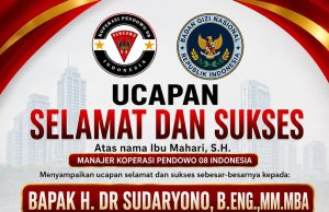 Manajer Koperasi Pendowo 08 Indonesia Beri Ucapan Selamat Atas Dilantiknya Sudaryono Sebagai Kepala Badan Gizi Nasional