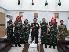 Pangdam II/Swj Sambut Audiensi Tim Bank Himbara