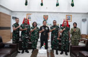 Pangdam II/Swj Sambut Audiensi Tim Bank Himbara