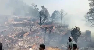 Kebakaran Hebat Melanda Pemukiman Adat Kasepuhan Cipta Mulya Sukabumi