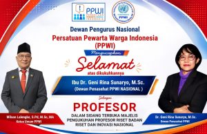 PPWI Ucapkan Selamat Atas Pengukuhan Prof. Dr. Geni Rina Sunaryo, M.Sc. Sebagai Profesor Riset Teknologi Nuklir