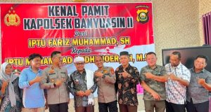 Camat Banyuasin ll Hadiri Kenal Pamit Kapolsek Sungsang