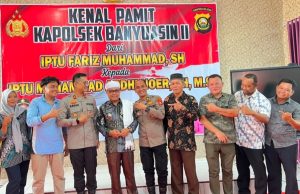 Camat Banyuasin ll Hadiri Kenal Pamit Kapolsek Sungsang