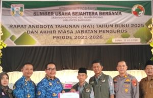 Camat Muara Padang Hadiri RAT Koperasi Produsen Sumber Usaha Sejahtera Bersama Tahun 2026