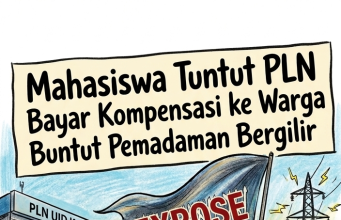 Mahasiswa dan Pemuda Rakyat Geruduk PLN KALBAR, Tuntut Kompensasi Pemadaman Bergilir