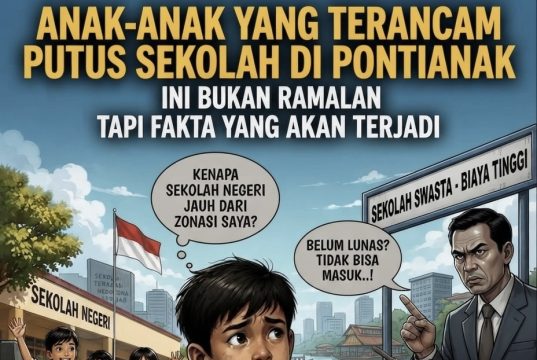 Dilema Aturan PPDB dan Keterbatasan Ekonomi: Ancaman Putus Sekolah Hantui Anak-anak di Pontianak