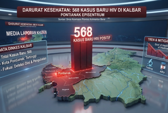 DARURAT KESEHATAN: Dinkes Kalbar Ungkap 568 Kasus Baru HIV, Pontianak Jadi Episentrum!