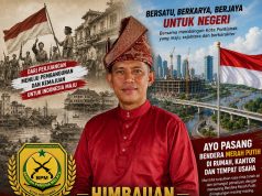 Ketua DPD BPM Kota Pontianak Agus Chanigia Himbau Anggota,Simpatisan BPM dan Masyarakat Pasang Bendera Merah Putih Sambut HUT Ke-81 RI