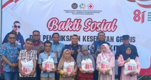 Lapas Kelas IIA Warungkiara Gelar Bakti Sosial Dalam Momen HUT RI ke-81 Perkuat Keperdulian Dengan Warga Sekitar