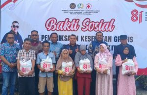 Lapas Kelas IIA Warungkiara Gelar Bakti Sosial Dalam Momen HUT RI ke-81 Perkuat Keperdulian Dengan Warga Sekitar