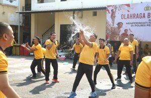 Semarak HUT ke-81 Kemerdekaan RI, Polres Tanjung Perak Gelar Olahraga dan Lomba Khas Agustusan