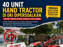40 Unit Hand Tractor di OKI Dipersoalkan, LSM GMP TIPIDKOR Siapkan Laporan ke Polda Sumsel