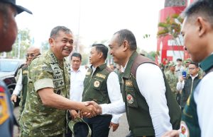 Ribuan Satlinmas dari Penjuru Indonesia Padati Jakabaring