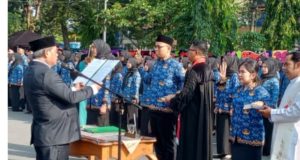 Pemkab Lahat Ambil Sumpah 711 PNS, 556 Resmi Dilantik ke Jabatan Fungsional