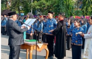 Pemkab Lahat Ambil Sumpah 711 PNS, 556 Resmi Dilantik ke Jabatan Fungsional