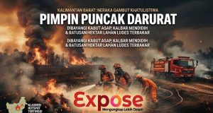 Neraka Gambut Khatulistiwa: Kalimantan Barat Mendidih dan Pimpin Puncak Darurat Titik Api Nasional