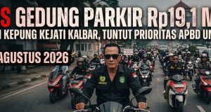 Anggaran Hiba Gedung Parkir Kejati Kalbar Rp19,1 Miliar Diserbu Massa, APBD Dinilai Salah Sasaran!