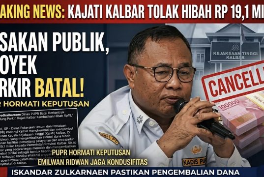 Respon Desakan Masyarakat, Dinas PUPR Kalbar Batalkan Kontrak Proyek Parkir Rp19,1 Miliar