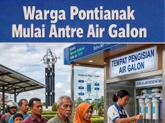 Krisis Air Bersih Dan Asap Semangkin Pekat Di Pontianak: Saat PDAM Asin dan Sungai Kering dan Depo Galon Jadi Tumpuan Hidup