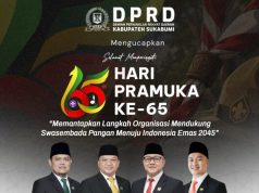 DPRD Sukabumi Ucapkan Selamat Memperingati Hari Pramuka ke-65