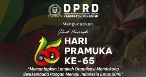 DPRD Sukabumi Ucapkan Selamat Memperingati Hari Pramuka ke-65