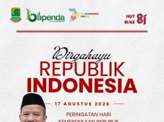 Kepala Bapenda Karawang Ucapkan Dirgahayu RI ke-81