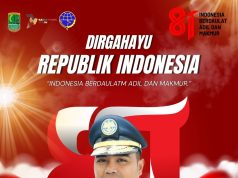 Kepala Dinas Perhubungan Karawang Ucapkan Dirgahayu Republik Indonesia ke-81