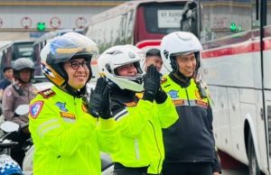 Polres Sukabumi Kawal Perjalanan 1.515 ASN Kemenag Sukabumi Ikuti Dzikir Akbar di Monas