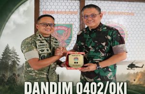 Dandim 0402/OKI Dampingi Danseskoad dalam Penyuluhan Karhutla dan KKL Wilhan Pasis Dikreg LXVIII