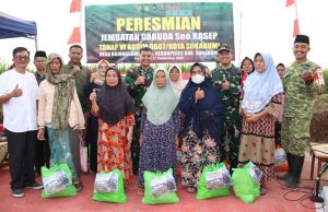 Dandim 0607 Sukabumi Resmikan Jembatan See KASEP: Kreatif, Agamis Sehat Edukatif dan Produktif