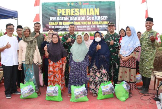 Dandim 0607 Sukabumi Resmikan Jembatan See KASEP: Kreatif, Agamis Sehat Edukatif dan Produktif