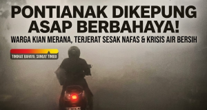 Kota Pontianak Dikepung Asap Berbahaya, Warga Kian Merana Terjerat Sesak Nafas dan Krisis Air Bersih