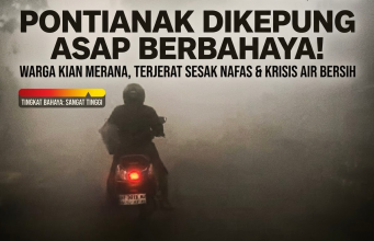 Kota Pontianak Dikepung Asap Berbahaya, Warga Kian Merana Terjerat Sesak Nafas dan Krisis Air Bersih