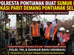 Kapolresta Pontianak Bangun Sumur Bor di Parit Demang demi Atasi Krisis Air Bersih Warga