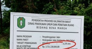 Jalan Mungil Berharga Fantastis: Menyingkap Kontroversi Proyek Kembayan–Balai Sebut, Panjang 375 Meter senilai Rp3,72 Miliar