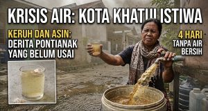 Krisis Air Bersih: Pasokan PDAM Kota Pontianak Keruh dan Asin Tak Layak Digunakan Warga, Pemkot di Pertanyakan ?