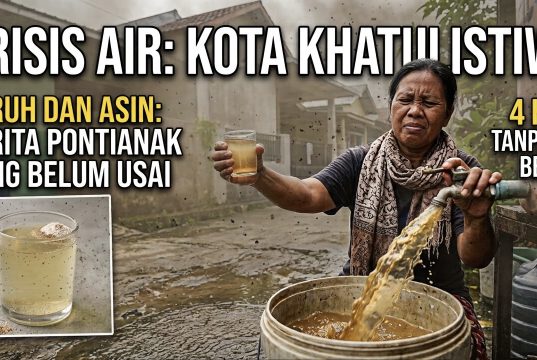 Krisis Air Bersih: Pasokan PDAM Kota Pontianak Keruh dan Asin Tak Layak Digunakan Warga, Pemkot di Pertanyakan ?