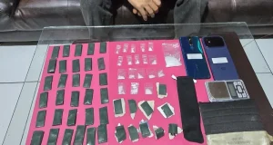Satkoba Polres Sukabumi kota Amankan Terduga Pelaku Pengedar Narkoba Disebuah Rumah di Wilayah Lembursitu